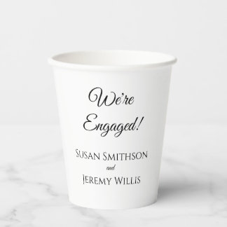Wir sind Verlobte "Engagement Party Paper Cups" Pappbecher