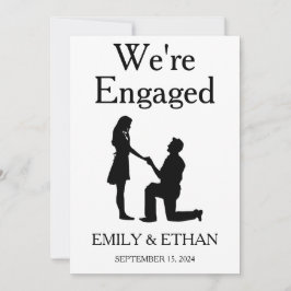 Wir sind verlobte Verlobung-Ankündigungskarten Einladung