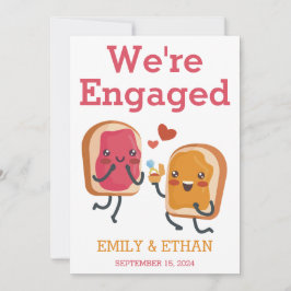 Wir sind verlobte Verlobung-Ankündigungskarten Einladung