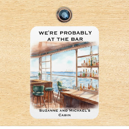 Wir sind wahrscheinlich an der Bar Cruise Door Magnet