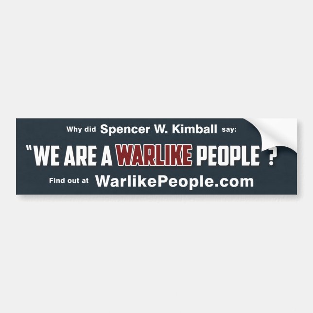 Wir sind Warlike People Autoaufkleber (Vorne)
