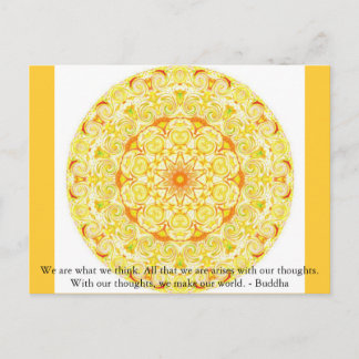 Wir sind, was wir denken. All das, was wir sind, e Postkarte