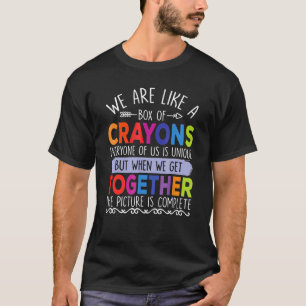 Wir sind wie eine Schachtel Krebse zurück zum Schu T-Shirt