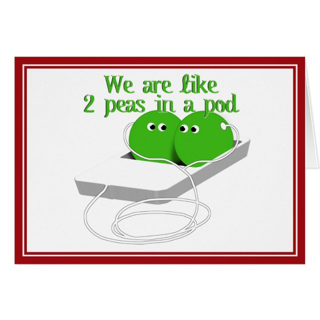 Wir sind wie zwei Erbsen in einem Pod (Vorderseite (Horizontal))