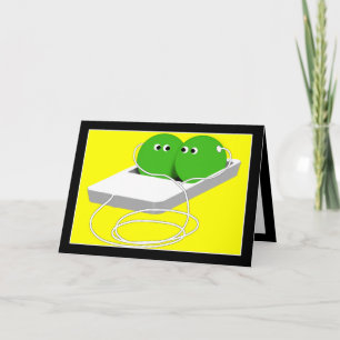 Wir sind wie zwei Erbsen in einem Pod Karte