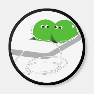 Wir sind wie zwei Erbsen in einem Pod Magnet
