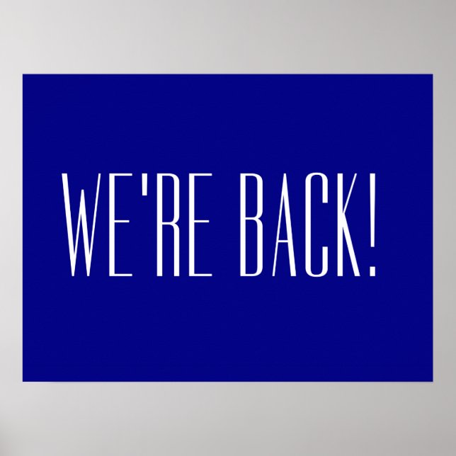 Wir sind wieder blau poster (Vorne)