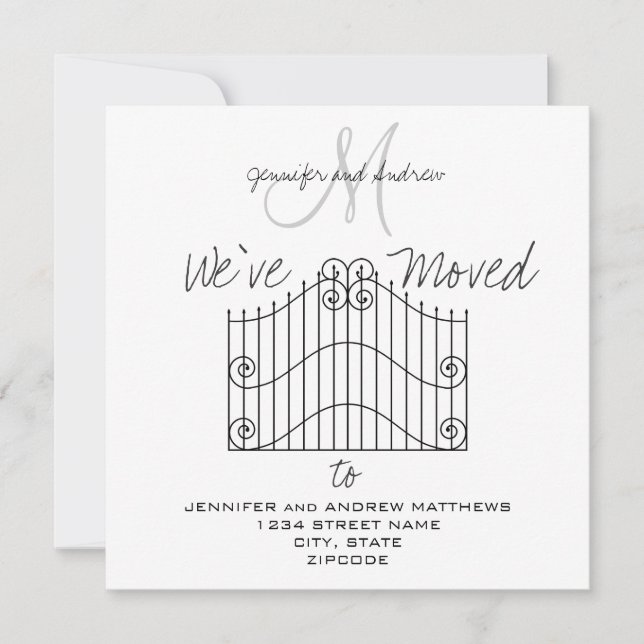 Wir sind zu einer neuen Ankündigung übergegangen (Vorderseite)