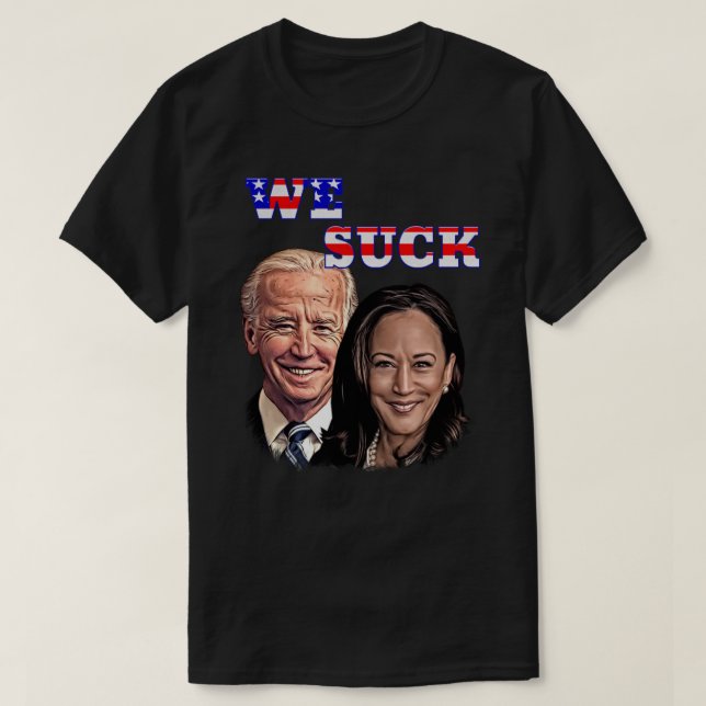 Wir SIND ZUM KOTZEN Anti Biden Harris Patriotic De T-Shirt (Design vorne)