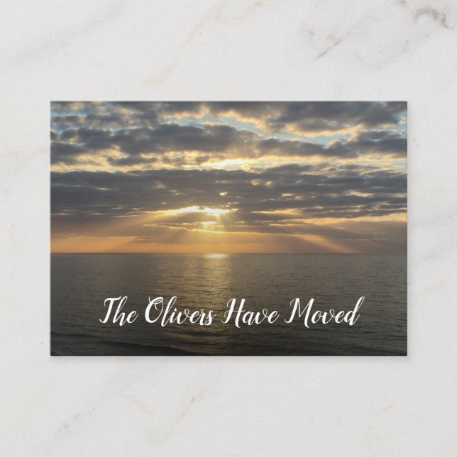 Wir sind zur Beach Foto Insert Card übergegangen (Vorderseite)