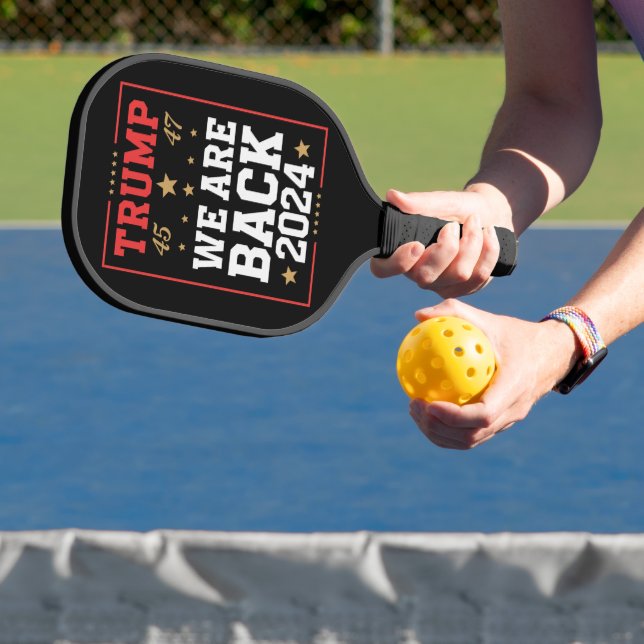 Wir sind zurück Trump USA Flag Wahlsieger 47. 45 Pickleball Schläger (InSitu)