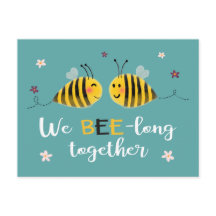 Wir sind zusammen mit Bienen und Blume Valentine