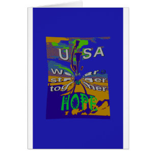 Wir sind zusammen stärker witzig USA Hope Patterns