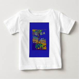 Wir sind zusammen stärker witzig USA Hope Patterns Baby T-shirt
