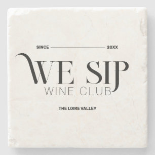 Wir Sip Wine Club Custom Wappen Anspruchsvoll Steinuntersetzer