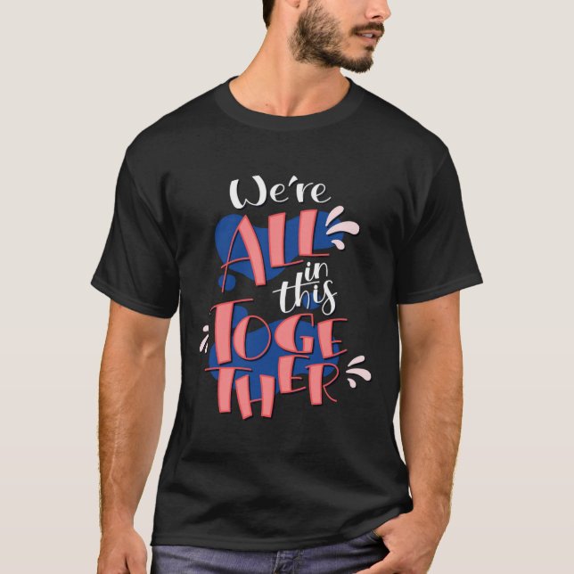 wir sitzen alle gemeinsam darin T-Shirt (Vorderseite)