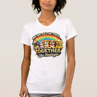 Wir sitzen alle gemeinsam drin wie Geiseln T-Shirt