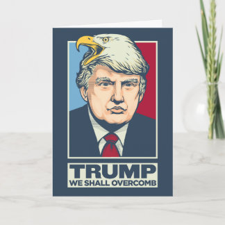 Wir sollen Overcomb Donald Trump Karte