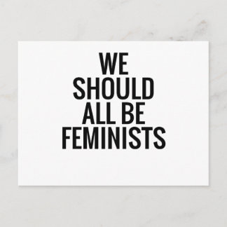 WIR SOLLTEN ALLE FEMINISTEN SEIN POSTKARTE
