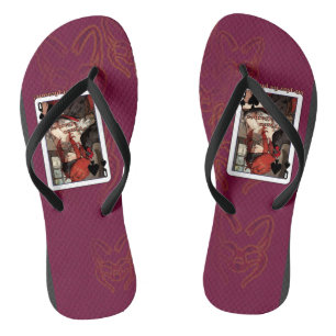 Wir spielen Vixenspiele für Vergnügungskarten Flip Flops