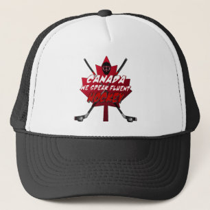 Wir sprechen Fluent Hockey Canada Spaß Hat Truckerkappe