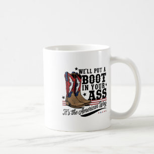 Wir stecken einen Stiefel in dein Western Cowgirl Kaffeetasse