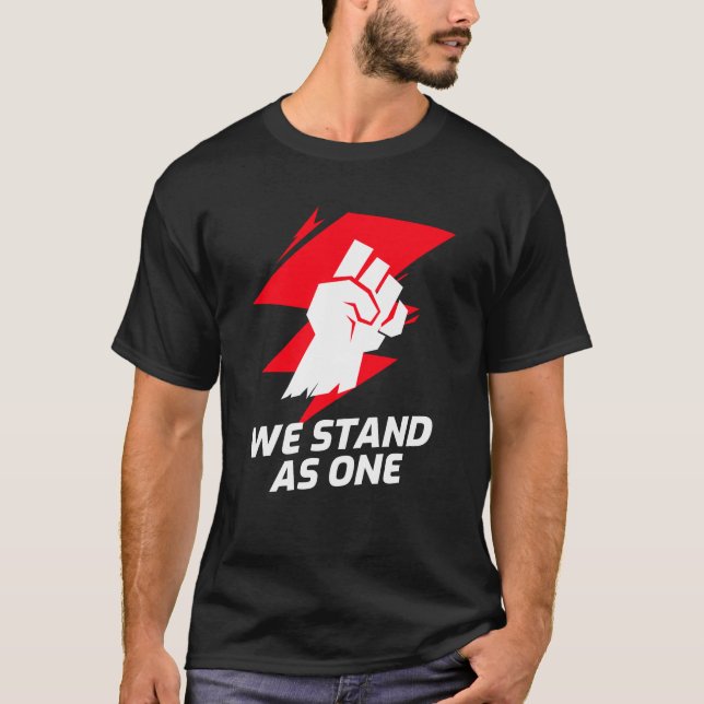 Wir stehen als eins T-Shirt (Vorderseite)