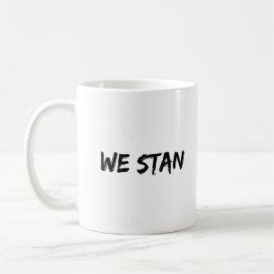 WIR STEHEN auf Coole Lustige Tippfehler Schwarze S Kaffeetasse