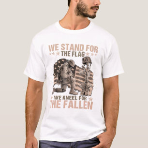 Wir stehen für die Flagge, die wir für gefallen T-Shirt
