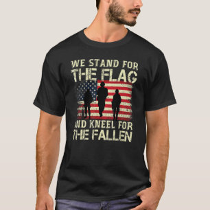 Wir stehen für Fahne und Knie für die gefallenen M T-Shirt