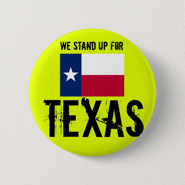 Wir stehen für texas auf button (Vorderseite)