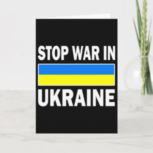 Wir stehen mit der freien Ukraine - Stopp dem Krie Karte