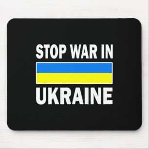 Wir stehen mit der freien Ukraine. Stoppt den Krie Mousepad