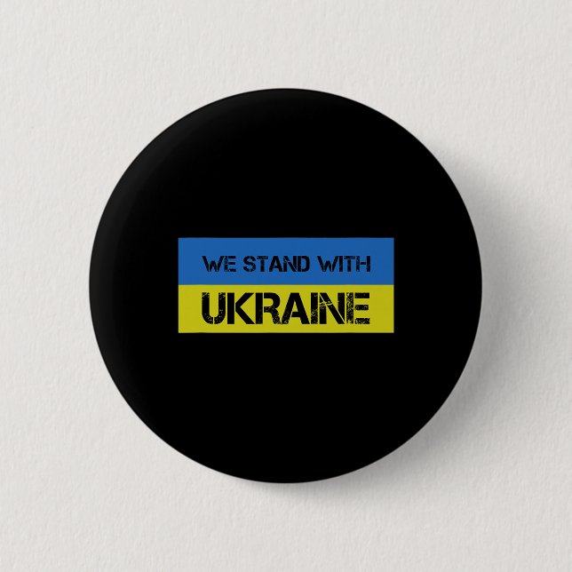 Wir stehen mit der Ukraine 1  Button (Vorderseite)