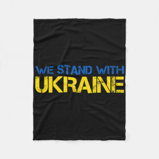 Wir stehen mit der Ukraine 2 Fleecedecke