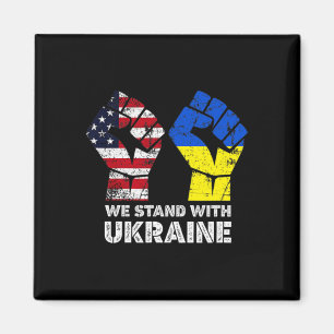 Wir stehen mit der Ukraine Amerika steht mit der U Magnet
