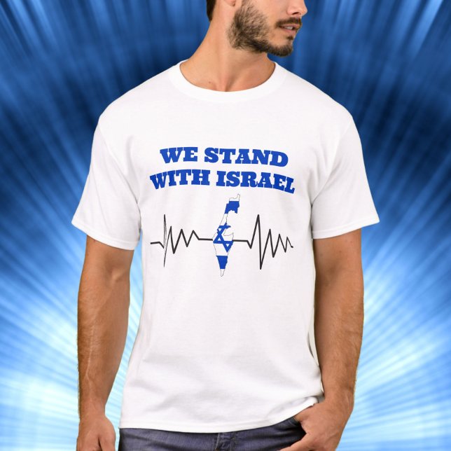 Wir stehen mit Israel in Verbindung mit dem Patrio T-Shirt (Von Creator hochgeladen)