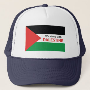 Wir stehen mit Palestine Trucker Hat Truckerkappe