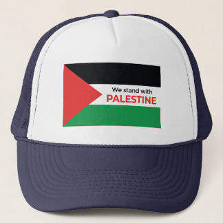 Wir stehen mit Palestine Trucker Hat Truckerkappe