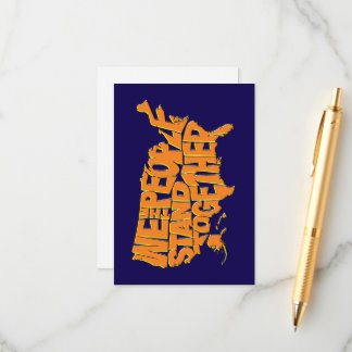 Wir stehen zusammen begleitkarte