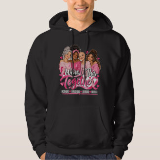 Wir Stehen Zusammen Brustkrebs-Bewusstseinslauf Hoodie