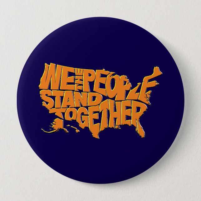 Wir stehen zusammen button (Vorderseite)