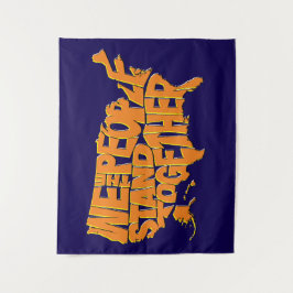 Wir stehen zusammen wandteppich