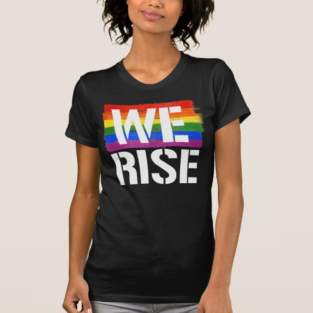 Wir steigen mit Stolz auf T-Shirt (Vorderseite)