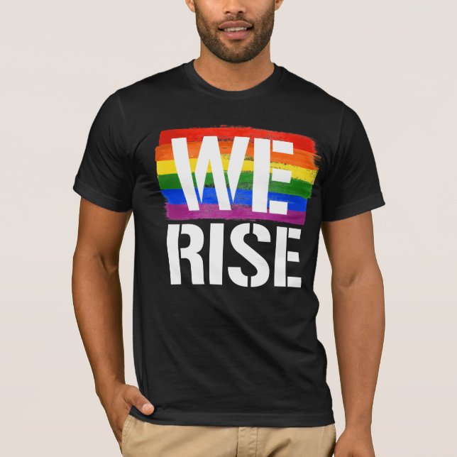 Wir steigen mit Stolz auf T-Shirt (Vorderseite)