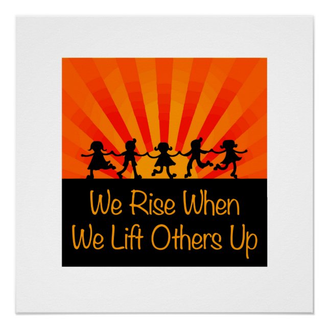 Wir steigen, wenn wir andere aufheben poster (Vorderseite)