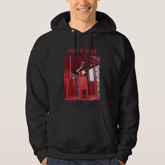 Wir stellen den exklusiven "Just A Taste"-Hoodie v Hoodie (Vorderseite)