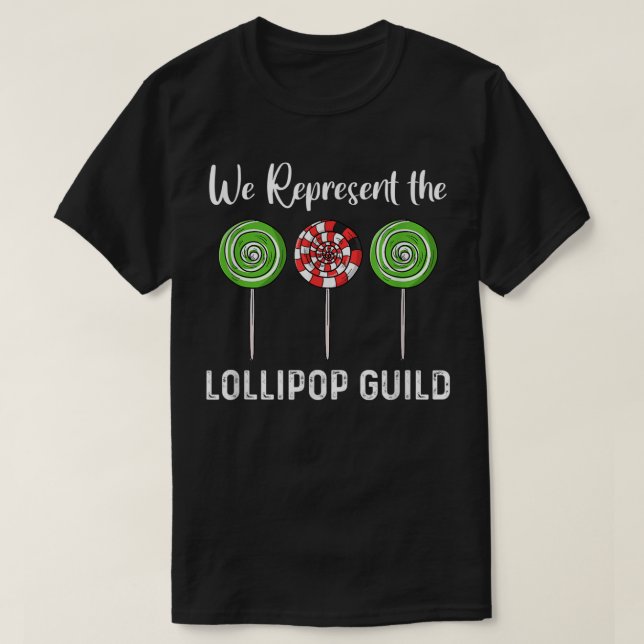 Wir stellen den Lollipop Gilde Wizard von OZ dar T-Shirt (Design vorne)