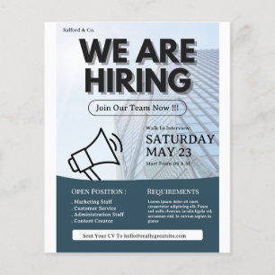 Wir stellen Flyer ein, arbeiten im Ausland, stelle