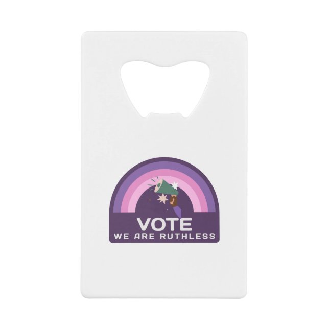 Wir stimmen unbarmherzig geldbeutel flaschenöffner (Vorderseite)